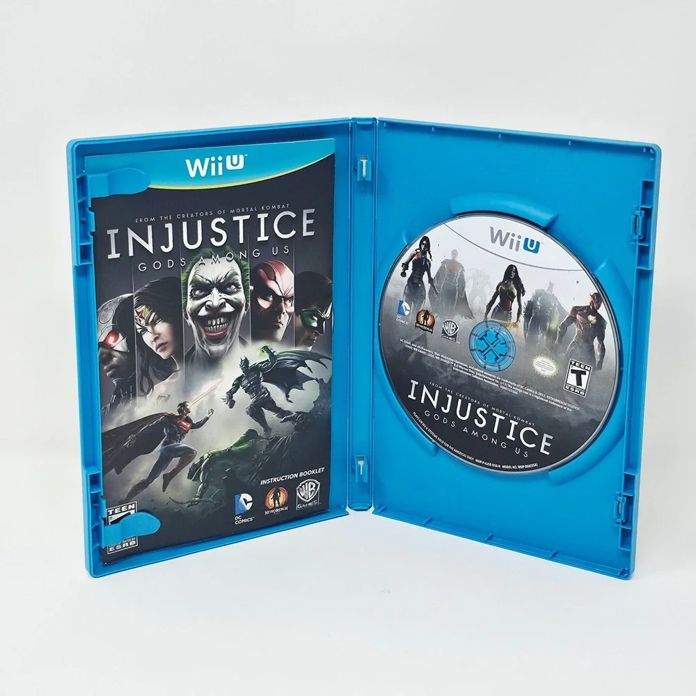 Nintendo Wii U Injustice Gods Among Us Video Game CIB Fighting Warner Bros